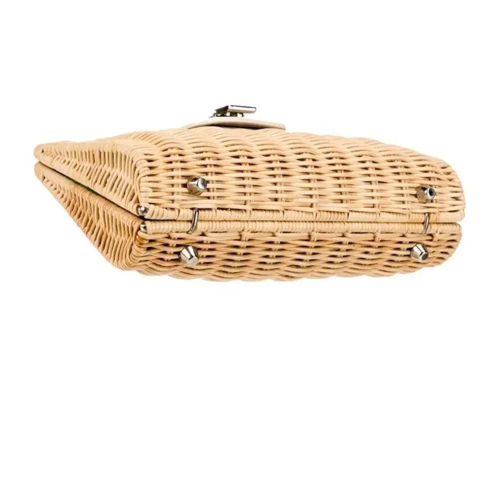 Tiffany & Co. Blaine Wicker Clutch - White